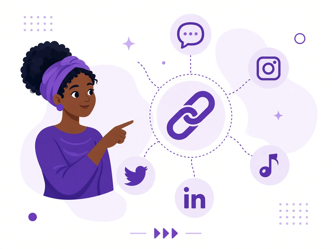 One personal link shared across social platforms